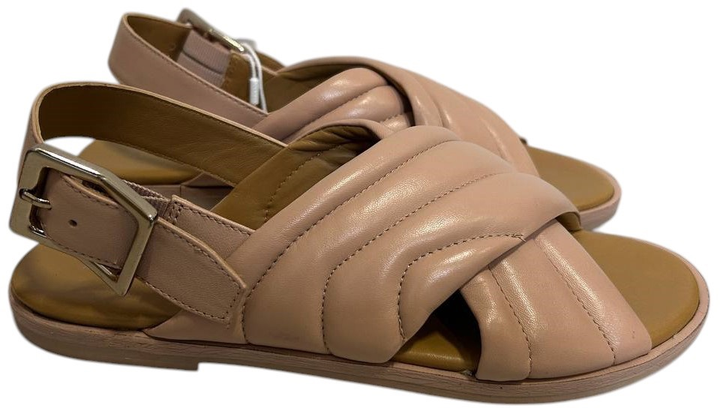 Sandaly damskie skorzane Geox D35SDE000TU-C8156 37 24 cm Bezowe (8056206044128) (955555909477869) - Outlet - obraz 3