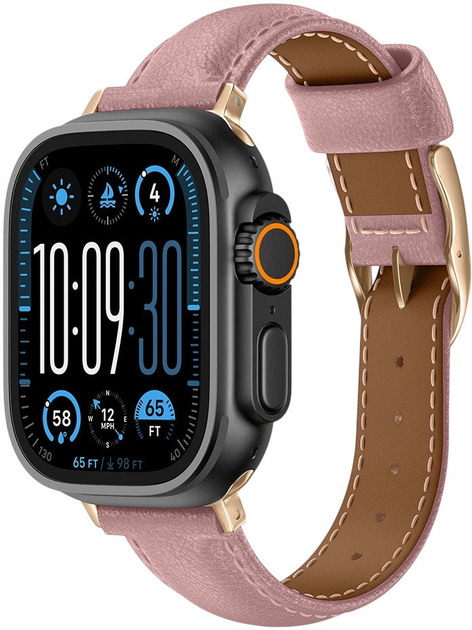 Ремінець AMAZINGTHING Class Band для Apple Watch 45 / 46 / 49 мм Pink (4896238001256) - зображення 4