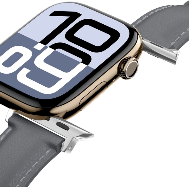 Ремінець AMAZINGTHING Class Band для Apple Watch 45 / 46 / 49 мм Grey (4896238001263) - зображення 7