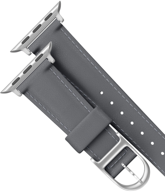 Ремінець AMAZINGTHING Class Band для Apple Watch 45 / 46 / 49 мм Grey (4896238001263) - зображення 8