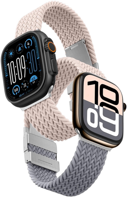 Ремінець AMAZINGTHING Blend Band для Apple Watch 42 мм 2 шт. Pink-Gray (4896238002178) - зображення 1