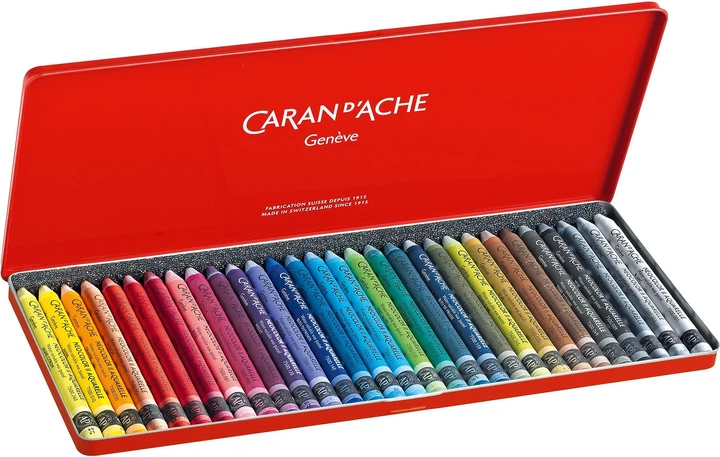 未使用CARAN D'ACHE NEOCOLOR II WATERSOLUBLE Пастель воскова Water-soluble Caran d'Ache Neocolor II металевий