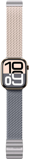Pasek AMAZINGTHING Blend Band do Apple Watch 45 / 46 / 49 mm 2 szt. Pink-Gray (4896238001294) - obraz 2