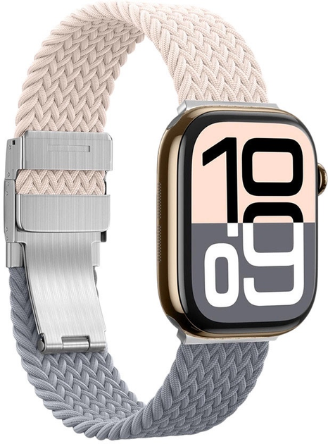 Pasek AMAZINGTHING Blend Band do Apple Watch 45 / 46 / 49 mm 2 szt. Pink-Gray (4896238001294) - obraz 8
