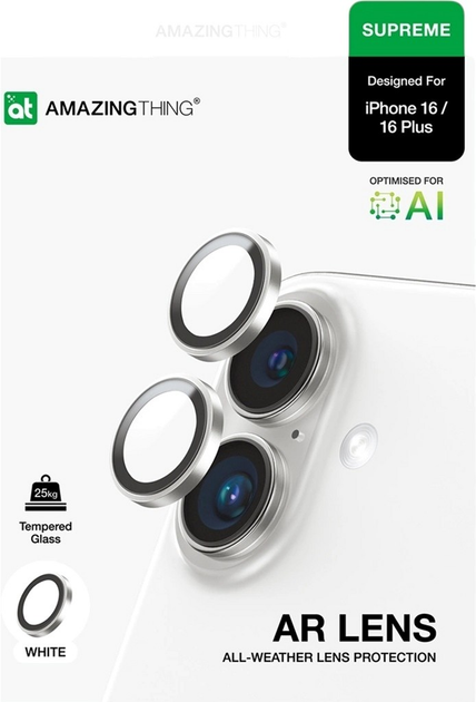 Szkło hartowane AMAZINGthing Supreme AR Lens do Apple iPhone 16/16 Plus Blue (4896238001492) - obraz 4