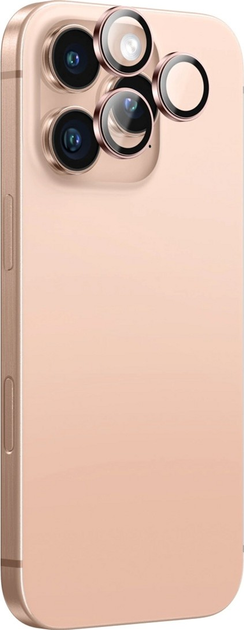 Szkło hartowane AMAZINGthing Supreme AR Lens do Apple iPhone 16 Pro/16 Pro Max Rose Gold (4896238001423) - obraz 1