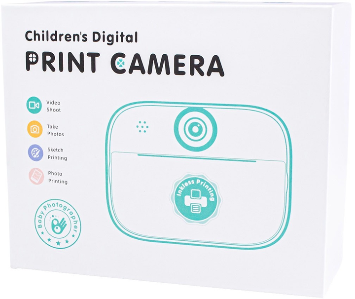 Aparat cyfrowy dla dzieci Hurtel Mini Thermal Printer for Kids with Camera and Camcorder Green (5907769364440) - obraz 15