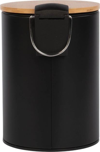 Кошик для ванної кімнати Nuxio Zetru з бамбуком 3L Чорний (5902973461596) - зображення 3