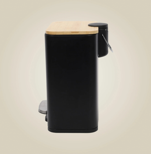 Кошик для ванної кімнати Nuxio Zetru вузький 5L Чорний (5902973461619) - зображення 15