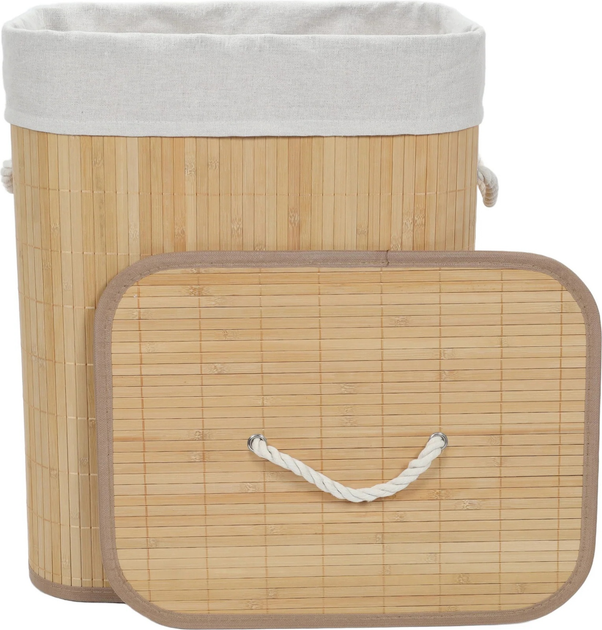 Кошик для білизни з бамбука Nuxio Sana 60L (5902973462128) - зображення 2