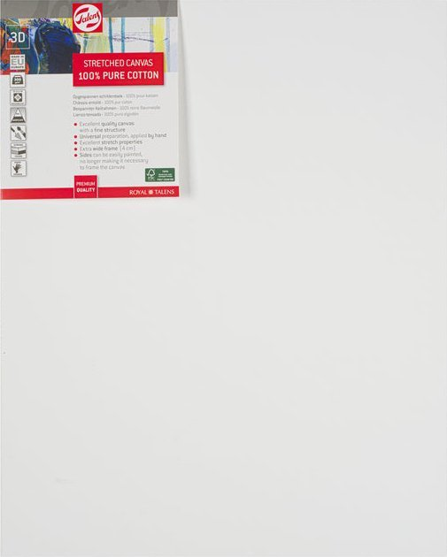 Полотно Talens Cotton 3D 40 x 50 см 4 шт (8712079215842) - зображення 1