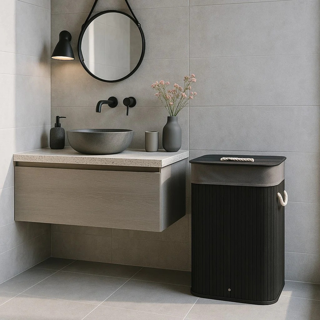 Кошик для білизни з бамбука Nuxio Sade 80L (5902973462166) - зображення 12