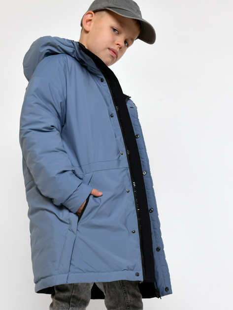 Подростковое зимнее пальто для мальчика X-Woyz DT-8352-35 158 см Синее (2000002508656) - изображение 2
