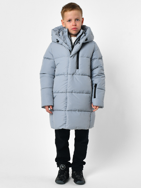 Подростковое зимнее пальто для мальчика X-Woyz DT-8348-11 152 см Голубое (2000002515364) - Фото 3 Подростковое зимнее пальто для мальчика X-Woyz DT-8348-11 152 см Голубое (2000002515364) - изображение 3