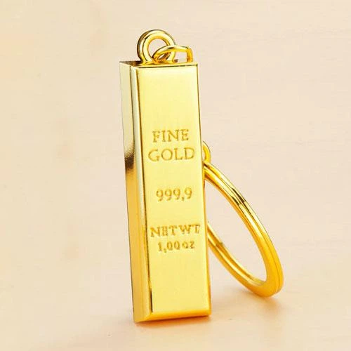 Брелок Золотой слиток Gold Bar подарочная упаковка - изображение 3