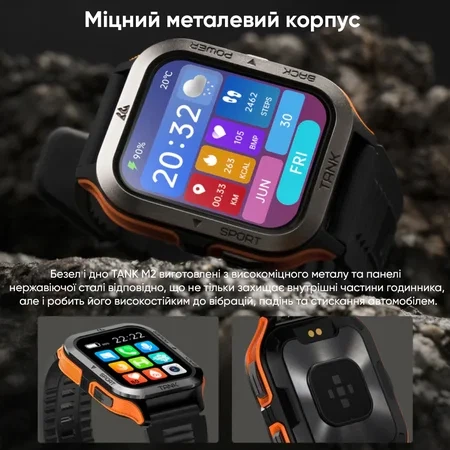Наручний годинник Kospet Tank M2 Black - Фото 13 Наручний годинник Kospet Tank M2 Black - изображение 13