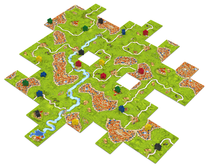 Настільна гра CARCASSONNE 3,0. РІЧКА ТА АБАТ українською - зображення 2