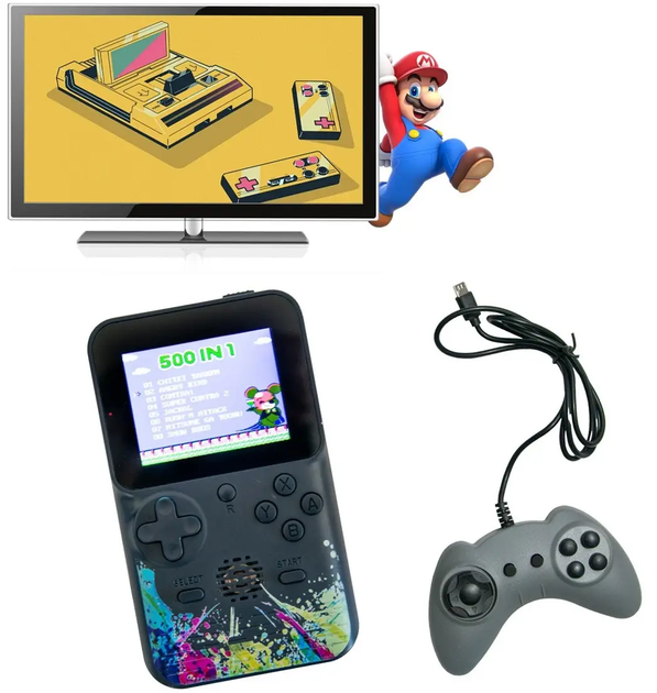 Приставка ігрова з джойстиком 500 ігор Handheld Game Boy G620 - изображение 3