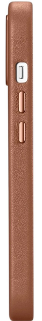 Панель iCarer Real Cowhide Premium Leather Magsafe для Apple iPhone 14 Brown (WMI14220705-BN) - зображення 12