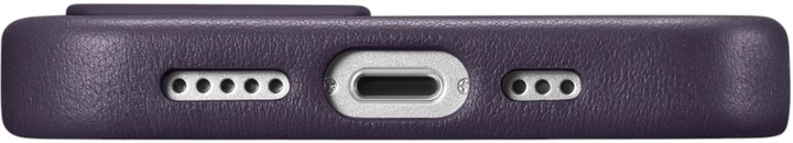Панель iCarer Real Cowhide Premium Leather Magsafe для Apple iPhone 14 Dark Purple (WMI14220705-DP) - зображення 10