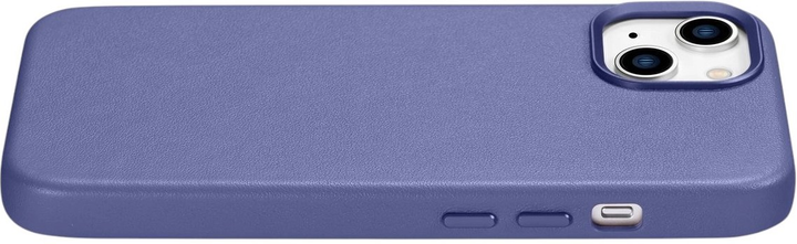 Панель iCarer Real Cowhide Premium Leather Magsafe для Apple iPhone 14 Light Purple (WMI14220705-LP) - зображення 7