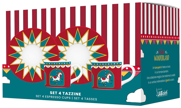 Zestaw filiżanek Bialetti Winter Wonderland ze spodkami 4 szt (8006363075060) - obraz 2