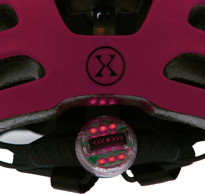 Шолом Nils EXTREME MTW01 LED XXS 48-54 см Рожевий 16-70-086 (5907695554618) - зображення 8