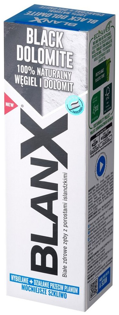 Зубна паста BlanX Black Dolomite відбілююча 75 мл (8017331102923) - зображення 6