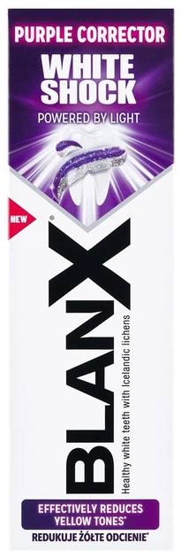 Pasta do zębów BlanX White Shock Purple Corrector wybielająca 75 ml (8017331096277) - obraz 2