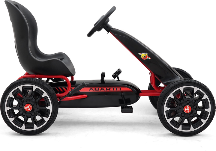Gokart na pedały Milly Mally Abarth Black 3174 (5901761125818) - obraz 2