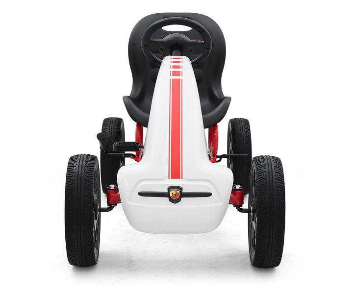 Gokart na pedały Milly Mally Abarth White 3172 (5901761125795) - obraz 3