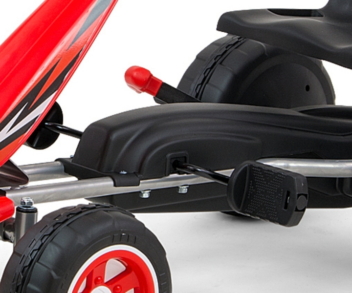 Gokart na pedały Milly Mally Viper Red 3126 (5901761125825) - obraz 3