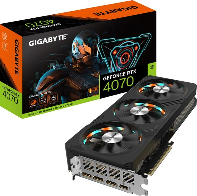 Відеокарта RTX 4070 GIGABYTE 12Gb - Фото 1 Відеокарта RTX 4070 GIGABYTE 12Gb - изображение 1