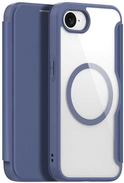 Etui z klapką Dux Ducis Skin X Pro MagSafe do Apple iPhone 16e Blue (6971824158595) - obraz 1