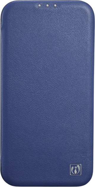 Etui z klapką iCarer Curved Edge Oil Wax Real Leather Folio Case do Apple iPhone 14 Pro Max Blue (WMI14220716-BU) - obraz 2