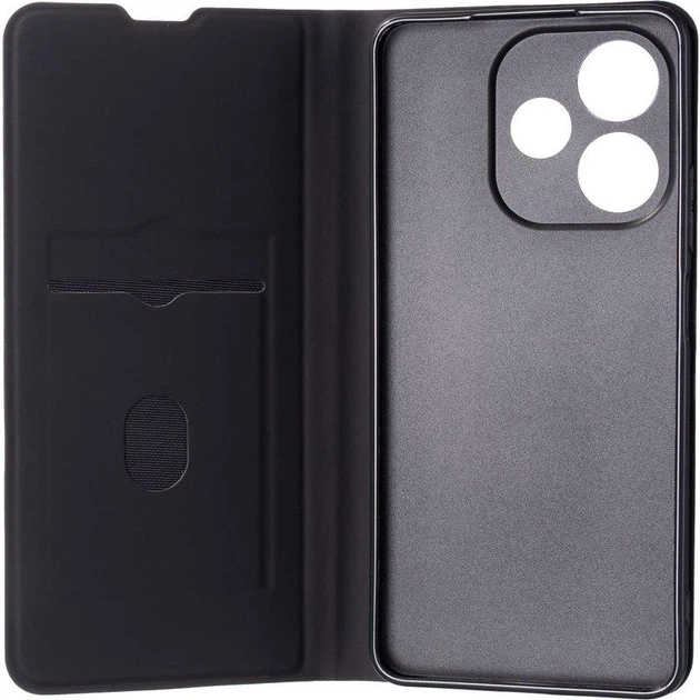 Чехол Fiji Shell для Xiaomi Redmi Note 17 4G / 5G книжка с магнитом и защитой камеры Black - изображение 2