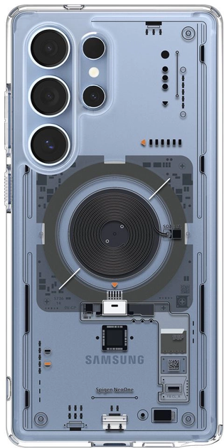 Etui plecki Spigen Ultra Hybrid Mag do Samsung Galaxy S25 Ultra Transparent (8809971237901) - obraz 3