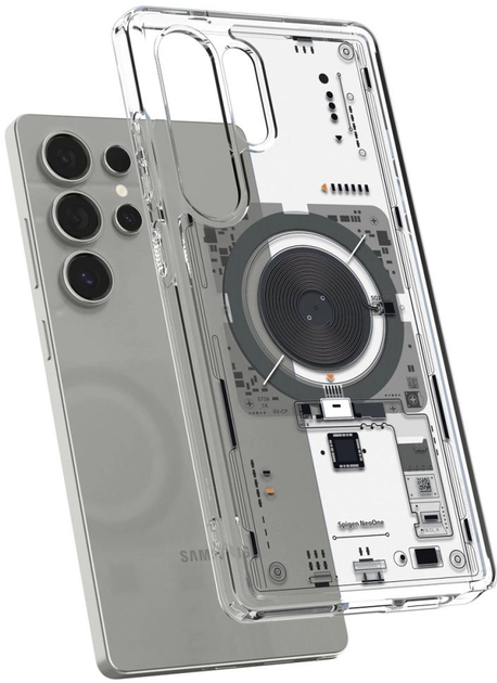 Etui plecki Spigen Ultra Hybrid Mag do Samsung Galaxy S25 Ultra Transparent (8809971237901) - obraz 8