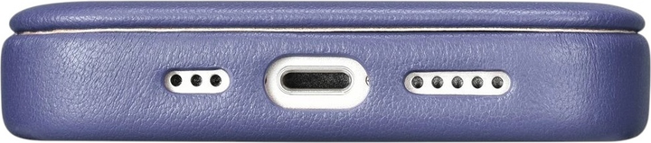 Etui z klapką iCarer Curved Edge Real Cowhide Premium Leather Folio Case do Apple iPhone 14 Pro Light Purple (WMI14220714-LP) - obraz 12
