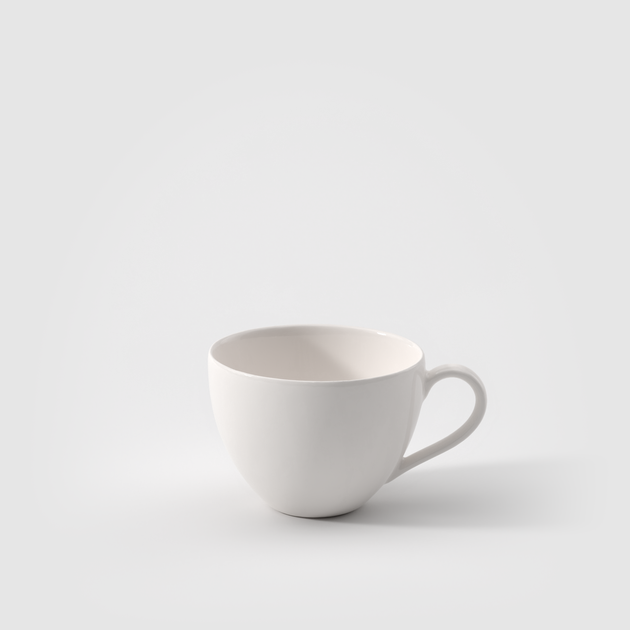 Кофейная чашка с блюдцем Villeroy & Boch Basic White 200 мл премиальный фарфор белый - изображение 2