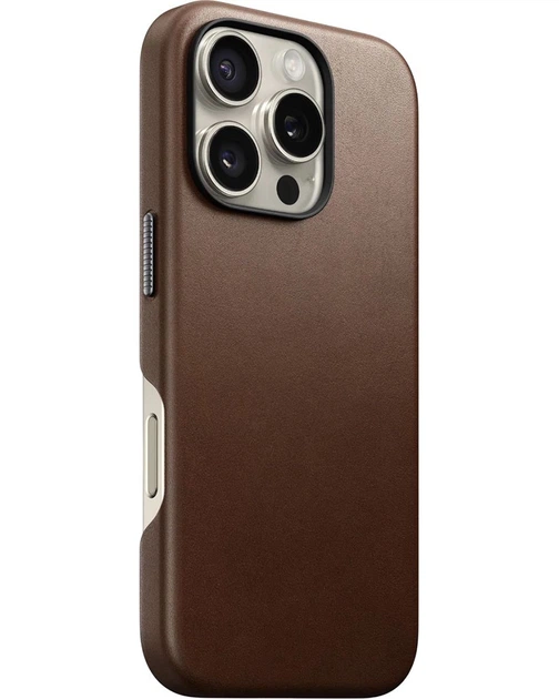 Кожаный чехол Nomad Traditional Brown для iPhone 16 Pro Max (NM01389385) - изображение 14