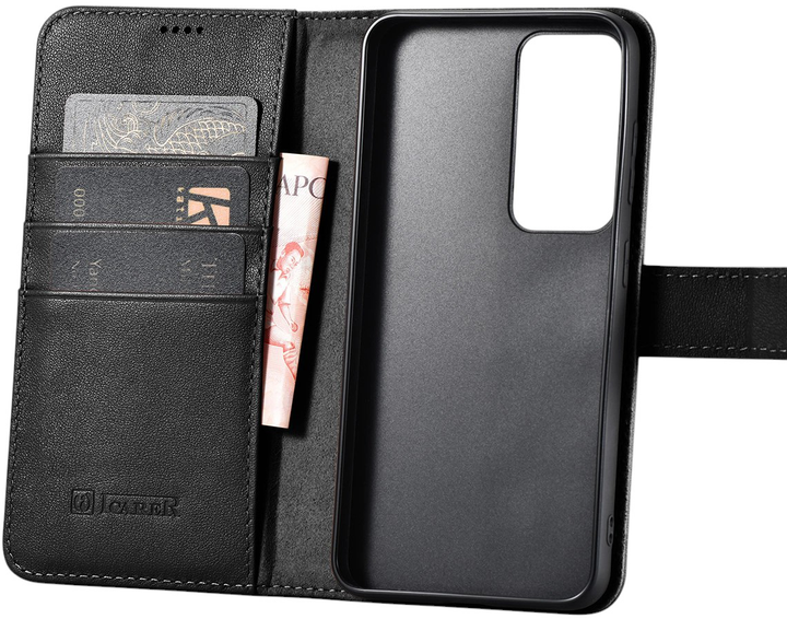 Etui z klapką iCarer Wallet Case do Samsung Galaxy S23 Black (6975092688273) - obraz 3