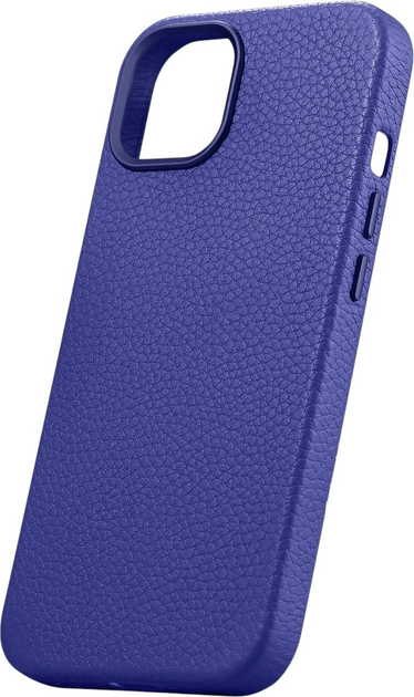 Etui iCarer Litchi Premium Leather Magsafe Back Case do Apple iPhone 14 Dark Blue (WMI14220709-DB) - obraz 4