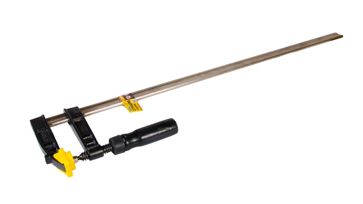 Струбцина столярна MASTERTOOL F-Type 800х120 мм 3200 Н дерев'яна ручка DIN 5117 07-0006 - Фото 1 Струбцина столярна MASTERTOOL F-Type 800х120 мм 3200 Н дерев'яна ручка DIN 5117 07-0006 - зображення 1