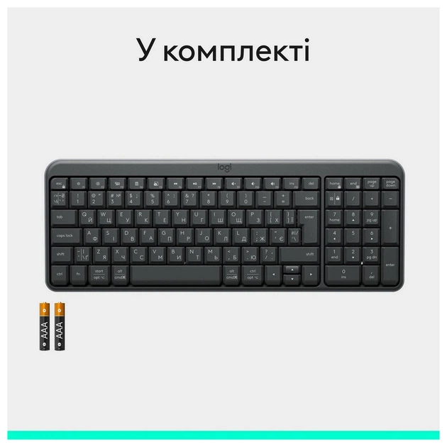 Клавиатура Logitech K250 Graphite (920-013822) - изображение 5