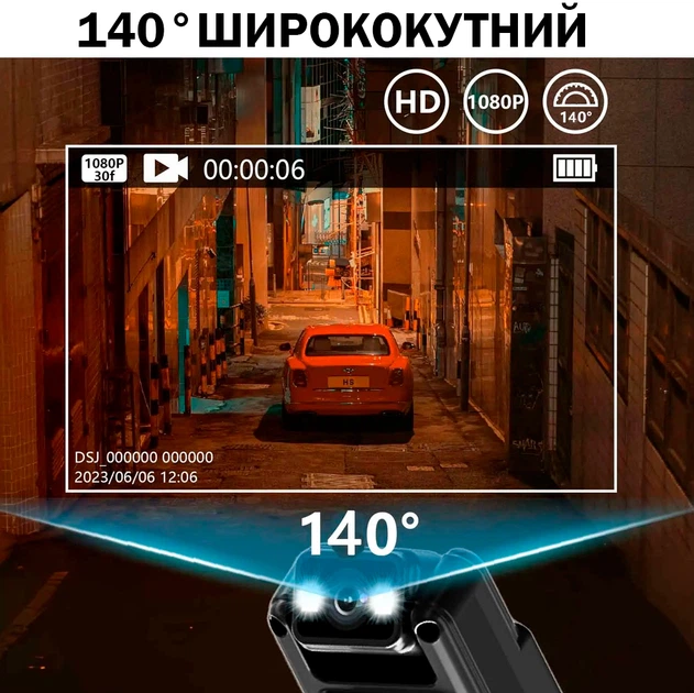 Мини-камера JOZUZE L12 WiFi 1080P Портативный видеорегистратор для фото, видео, записи звука - изображение 6