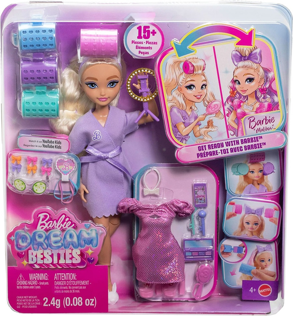 Lalka Barbie Dream Besties Malibu Blondynka JGG37 (0194735313280) - obraz 1