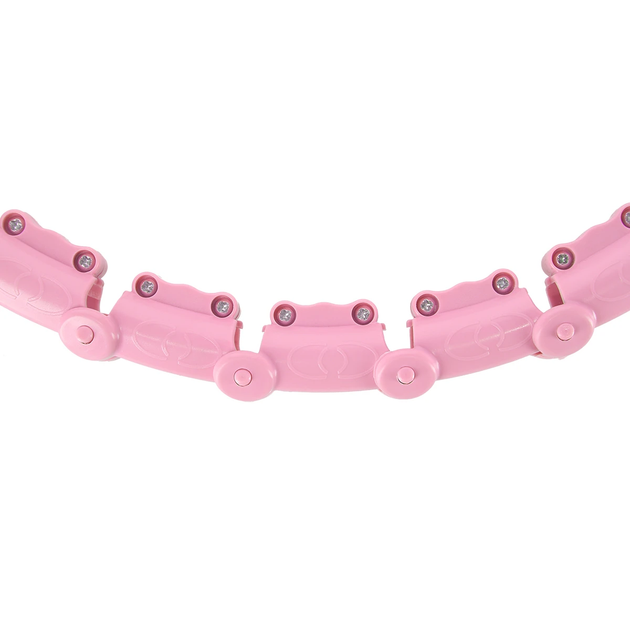 Hula-hop plus size light pink z wypustkami i obciążnikiem HMS HHW11 (5907695553529) - obraz 8
