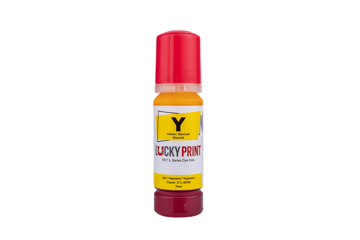 Светостойкие чернила Lucky Print для Epson серии L Yellow 70 ml - Фото 1 Светостойкие чернила Lucky Print для Epson серии L Yellow 70 ml - изображение 1