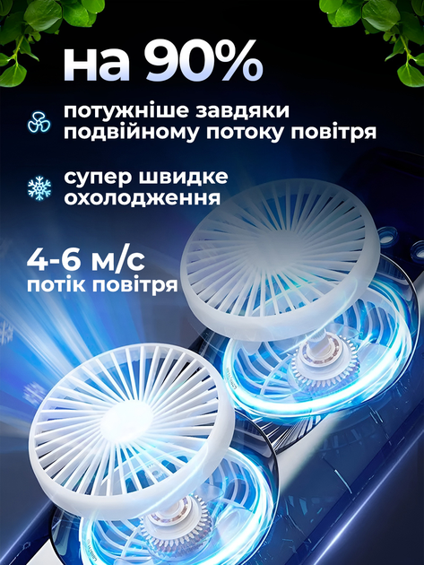 Беспроводной мини кондиционер 5в1 настольный портативный охладитель вентилятор миникондиционер JoyPro usb переносной очиститель увлажнитель воздуха с аккумулятором и зарядкой юсб rgb подсветка пульт миникондиционеры портативные кондиционеры - изображение 8